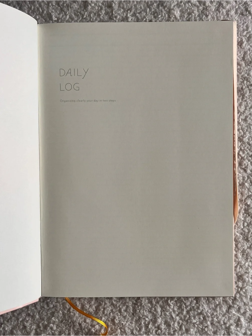 Sunny Minimal Pastel Pink Dot Grid Daily & Reviewing Log Notebook Journal